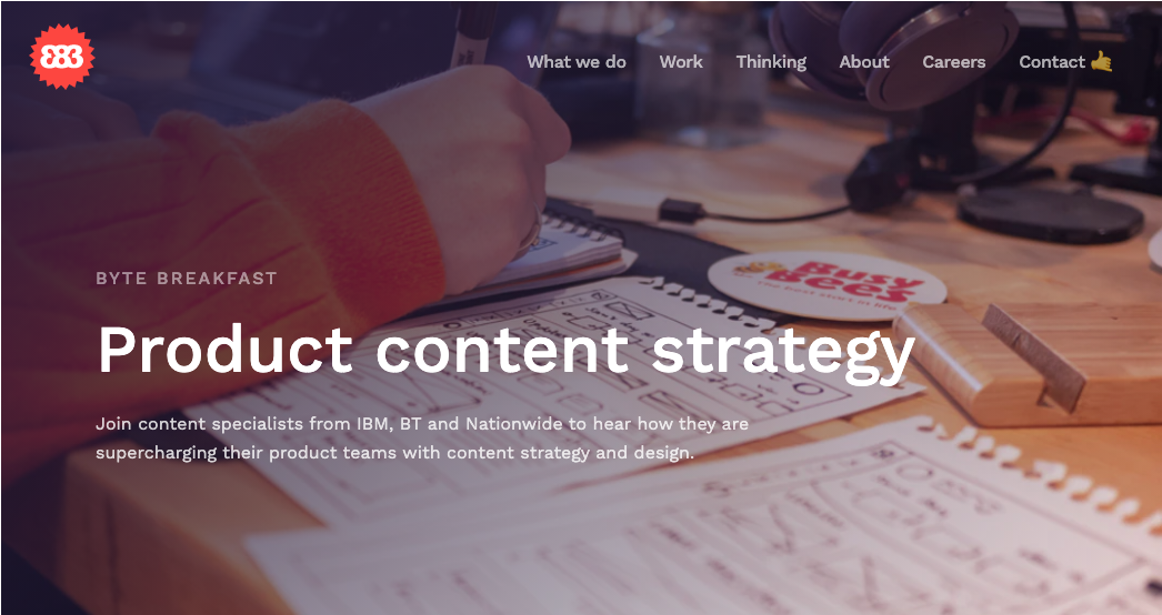 Image from Product Content Strategy event